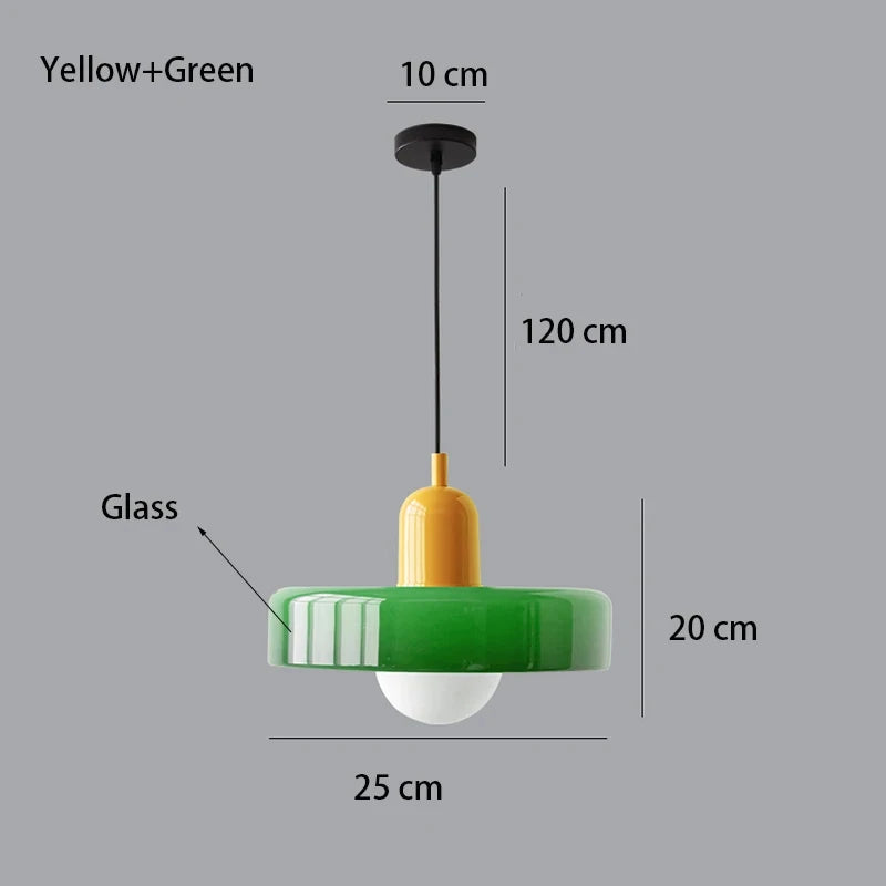 Bauhaus Glass Chandelier